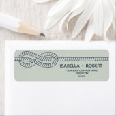 De blauwe knoop | Nautical Maritime Wedding Etiket (Insitu)