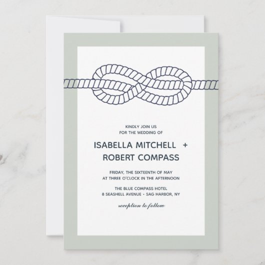 De blauwe knoop | Uitnodiging tot weddenschappen (Voorkant)