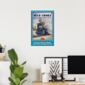 De blauwe komeet poster (Thuiskantoor)