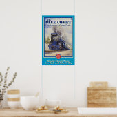 De blauwe komeet poster (Keuken)