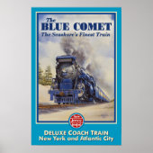 De blauwe komeet poster (Voorkant)