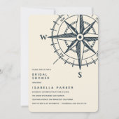 De blauwe kompas | Vrijgezellenfeest voor weddensc Kaart (Voorkant)