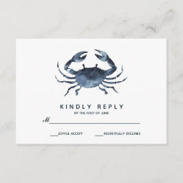 De blauwe krab | Bruiloft RSVP