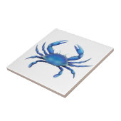 De blauwe krab-tegel tegeltje (Zijkant)