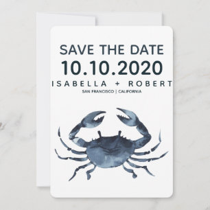 De blauwe krab   Weddenschap Save the Date