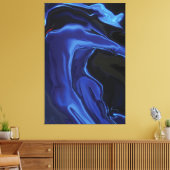 De blauwe kus canvas afdruk (Insitu (Woonkamer))