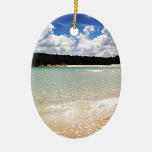 De blauwe lagune keramisch ornament (Voorkant)