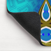 De Blauwe Lamp Mousepad van het konijntje Muismat (Hoek)