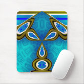 De Blauwe Lamp Mousepad van het konijntje Muismat (Met muis)