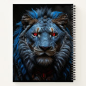 De blauwe leeuw notitieboek (Achterkant)