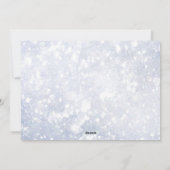 De blauwe lijn Glitter-spelerboom van de politie Feestdagenkaart (Achterkant)