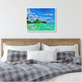 De Blauwe Lucht Canvas Afdruk (Insitu (Slaapkamer))