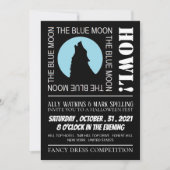 De Blauwe Maan, Halloween Party Kaart (Voorkant)
