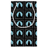 De blauwe maan, halloween Party Small Gift Bag Klein Cadeauzakje (Achterkant)