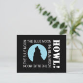 De blauwe maan, uitnodiging van de Halloween-parti (Staand voorkant)