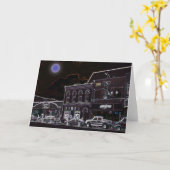 De Blauwe Maan van Nashville Kaart (Gele Bloem)