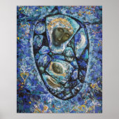 ""De blauwe Madonna " Poster (Voorkant)