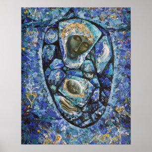 ""De blauwe Madonna " Poster