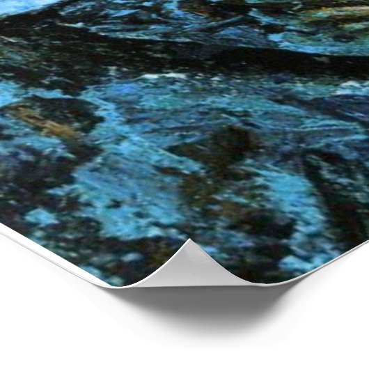 De blauwe Madonna Poster (Hoek)