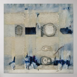 De blauwe markt poster