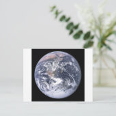 "De blauwe marmer" Aarde lijkt van Apollo 17 Briefkaart (Staand voorkant)