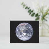 "De blauwe marmer" Aarde lijkt van Apollo 17 Briefkaart (Staand voorkant)