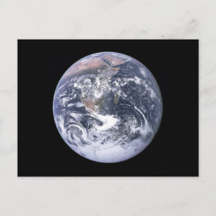 "De blauwe marmer" Aarde lijkt van Apollo 17 Briefkaart