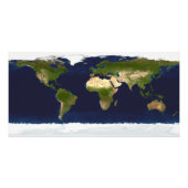 De blauwe marmer foto afdruk (Voorkant)