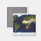 De blauwe marmer magneet (Voorkant / Achterkant)