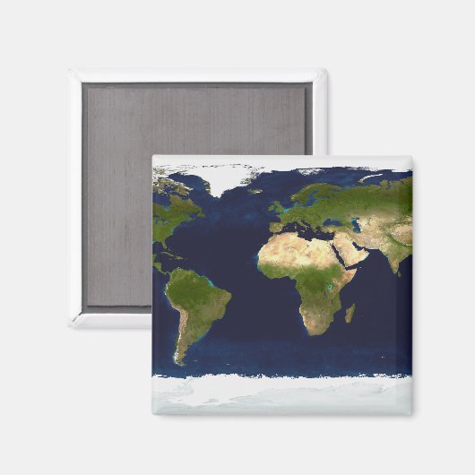 De blauwe marmer magneet (Voorkant / Achterkant)