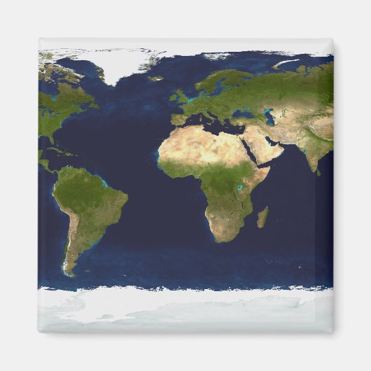 De blauwe marmer magneet (Voorkant)