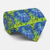 De blauwe marmer Necktie van de aarde Stropdas (Opgerold)