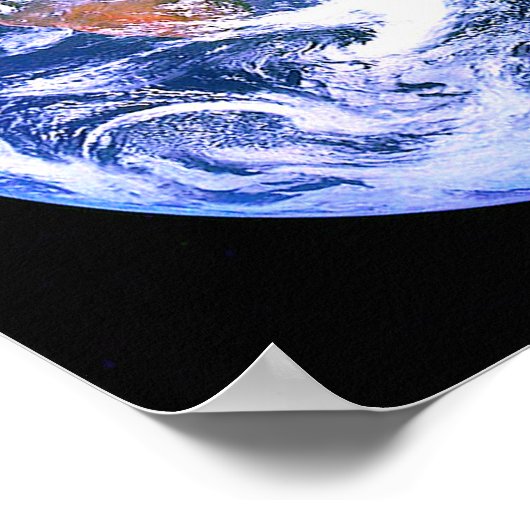 De blauwe marmer poster (Hoek)