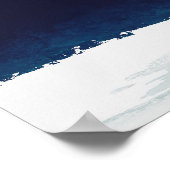 De blauwe marmer poster (Hoek)