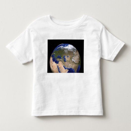 De blauwe marmer van de volgende generatie Aarde Kinder Shirts (Voorkant)