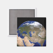 De blauwe marmer van de volgende generatie Aarde Magneet (Voorkant / Achterkant)