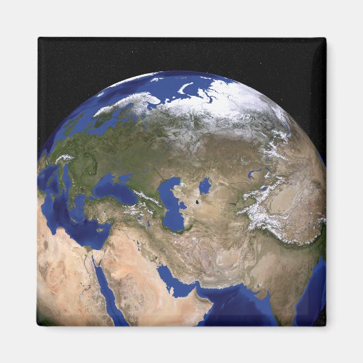 De blauwe marmer van de volgende generatie Aarde Magneet (Voorkant)