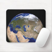 De blauwe marmer van de volgende generatie Aarde Muismat (Met muis)