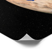 De blauwe marmer van de volgende generatie Aarde Poster (Hoek)