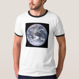 De "blauwe Marmeren" Aarde schijnt van Apollo 17 T-shirt