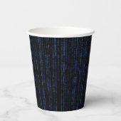 De blauwe matrix papieren bekers (Achterkant)