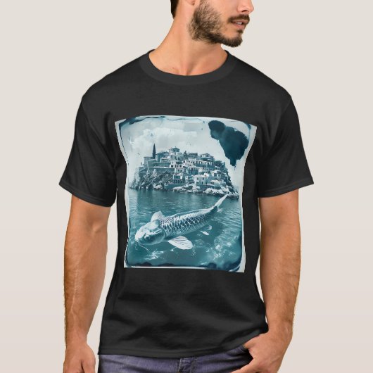 De Blauwe Migratie T-shirt (Voorkant)