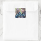 De blauwe Moderne Foto bewaart de Stickers van de (Tas)