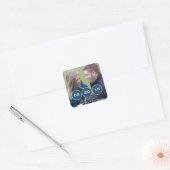 De blauwe Moderne Foto bewaart de Stickers van de (Envelop)