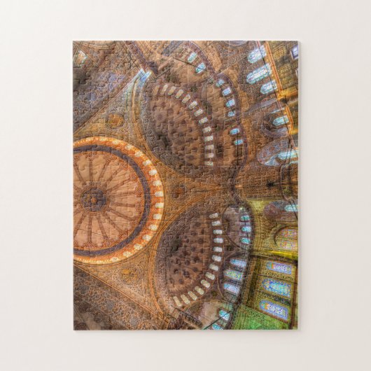 De blauwe moskee Istanbul Legpuzzel (Verticaal)
