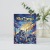 De Blauwe Moskee, Istanbul, Marmara Briefkaart (Staand voorkant)
