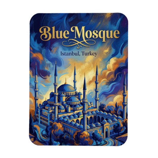 De Blauwe Moskee, Istanbul, Marmara Magneet (Verticaal)