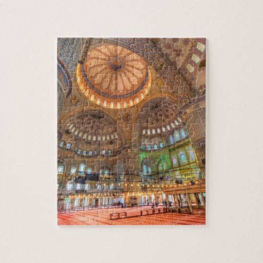 De blauwe moskee Istanbul Turkije Legpuzzel (Verticaal)