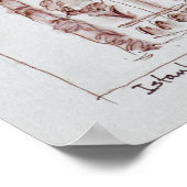 De blauwe moskee | Istanbul, Turkije Poster (Hoek)