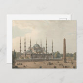 De blauwe moskee van Sultan Ahmed, Istanbul, Turki Briefkaart (Voorkant / Achterkant)